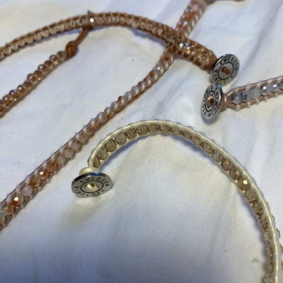 Set of 3 wrap bracelets with  try shimmery beads from Victoria Emerson - Picture 5 of 7